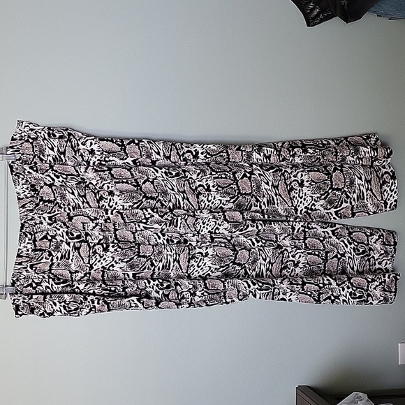 Ellos Indie Sleeze Relaxed Mobwife Wide Leg Snakeskin Print Pant 30/32 - Picture 9 of 10